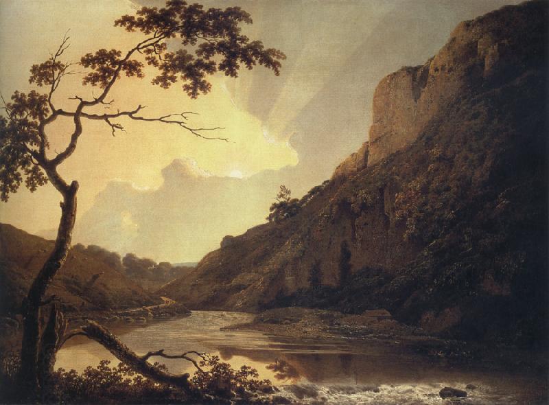 Joseph wright of derby Matlock Tor by Daylight mid China oil painting art